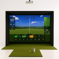 Golf Simulator Built to Deliver Pro-Level Training, Doppler Radar Sensors, Full HD Display, 50 Course Software