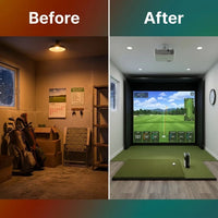 SkyTrak Elite Pro Golf Studio — Before & After